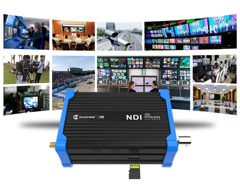 TF/SD/NAS Storage are supported by the Kiloview wireless-NDI-Video-Encoder